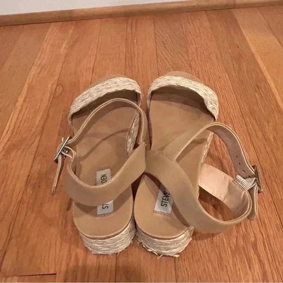 Steve Madden Accord Espadrille Platform Sandals Strap Tan Women’s Size 9 - Picture 5 of 8